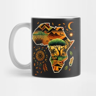 African Print Design Mug